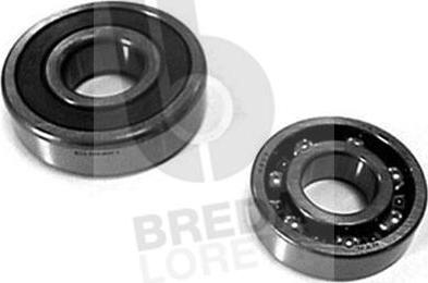 Breda Lorett KRT7612 - Подшипник ступицы колеса, комплект www.autospares.lv