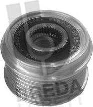 Breda Lorett RLA5250 - Pulley, alternator, freewheel clutch www.autospares.lv