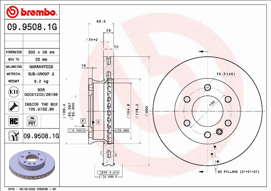 Brembo KT 10 025 - Bremžu komplekts, Disku bremzes www.autospares.lv