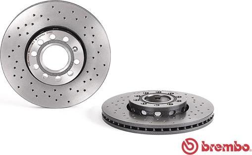 Brembo 09.5745.2X - Bremžu diski www.autospares.lv