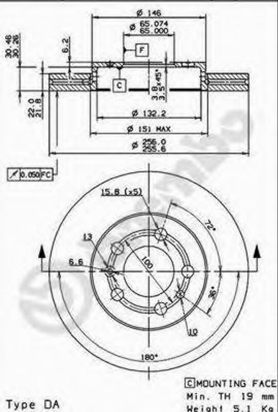 Brembo 09.7011.24 - Bremžu diski www.autospares.lv