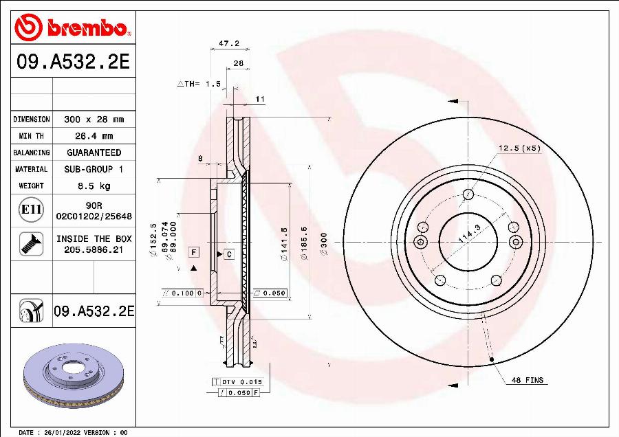 Brembo KT 08 029 - Bremžu komplekts, Disku bremzes www.autospares.lv