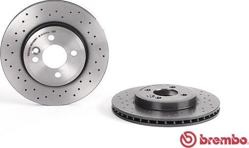 Brembo 09.A761.1X - Bremžu diski www.autospares.lv