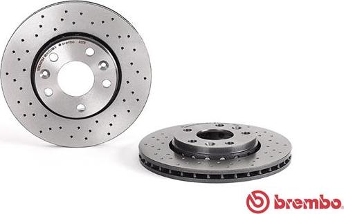 Brembo 09.A727.1X - Bremžu diski www.autospares.lv