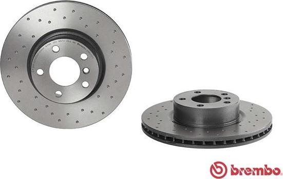 Brembo 09.B570.1X - Bremžu diski www.autospares.lv