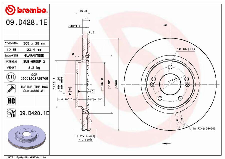 Brembo KT 08 028 - Bremžu komplekts, Disku bremzes www.autospares.lv