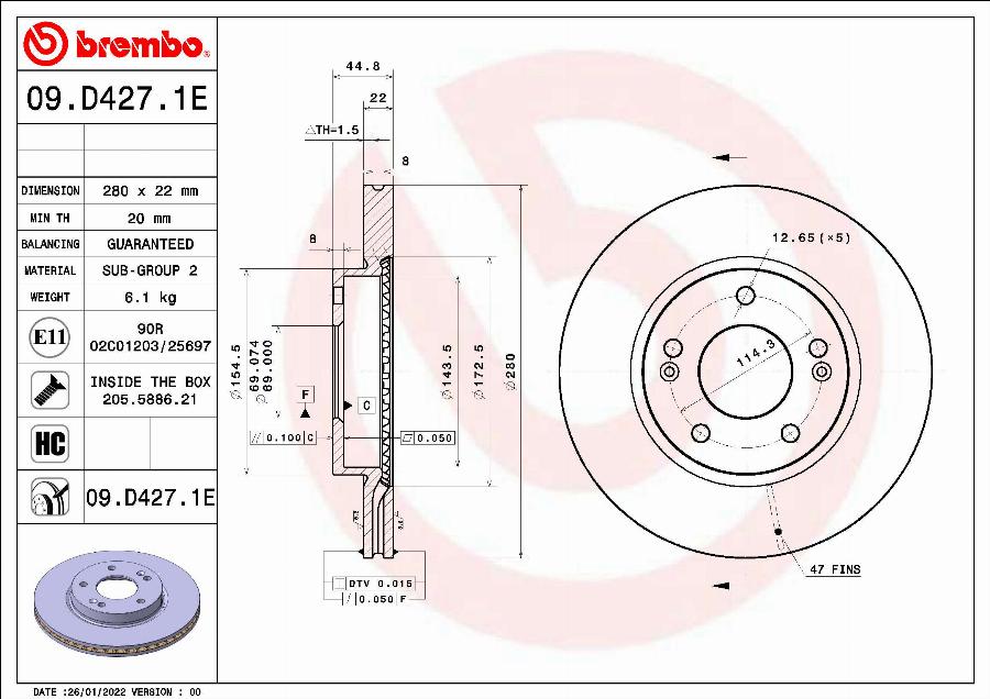 Brembo KT 08 013 - Bremžu komplekts, Disku bremzes www.autospares.lv