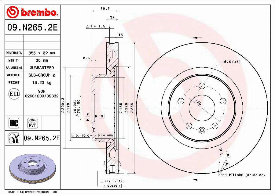 Brembo KT 08 021 - Bremžu komplekts, Disku bremzes www.autospares.lv