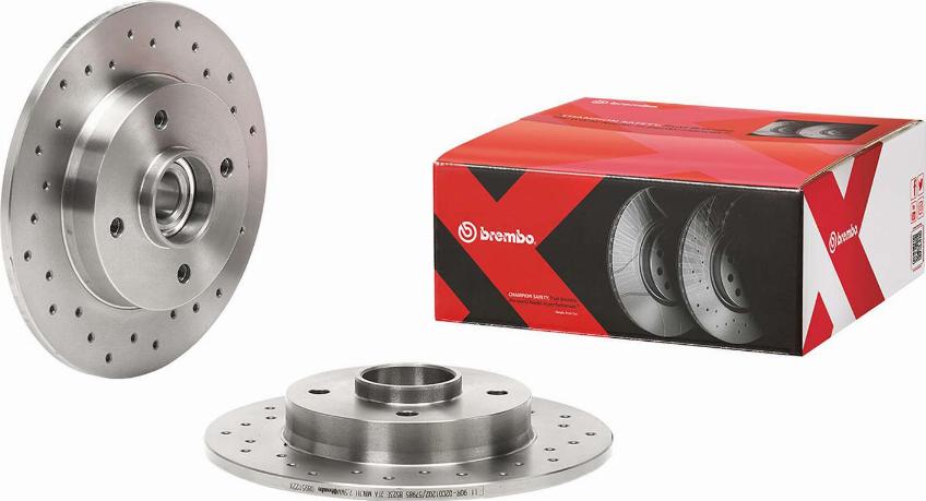 Brembo 08.9512.2X - Bremžu diski www.autospares.lv