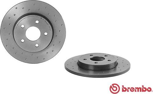 Brembo 08.9734.1X - Bremžu diski www.autospares.lv