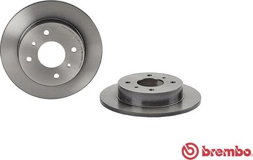 Brembo 08.5443.11 - Bremžu diski www.autospares.lv