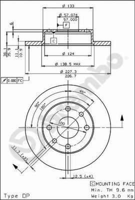 Brembo 08.5112.10 - Bremžu diski www.autospares.lv