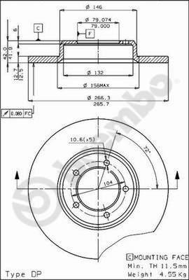 Brembo 08.3992.10 - Bremžu diski www.autospares.lv