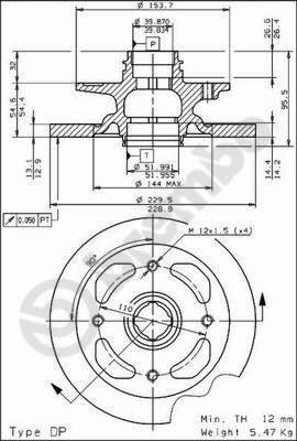 Brembo 08.3064.10 - Bremžu diski www.autospares.lv