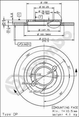 Brembo 08.2467.20 - Bremžu diski www.autospares.lv