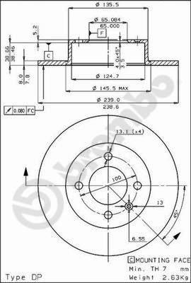 Brembo 08.2878.10 - Bremžu diski www.autospares.lv