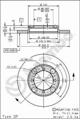 Brembo 08.7072.10 - Bremžu diski www.autospares.lv