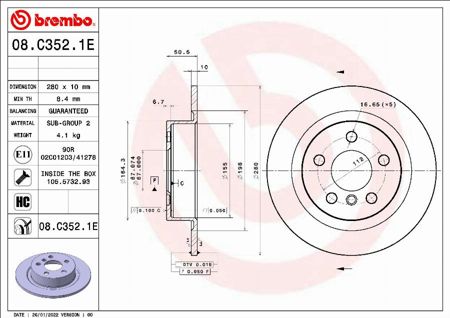 Brembo KT 08 012 - Bremžu komplekts, Disku bremzes www.autospares.lv