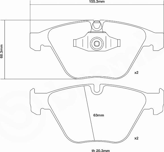 Brembo 07.B314.99 - Augstas veiktspējas bremžu uzliku komplekts autospares.lv