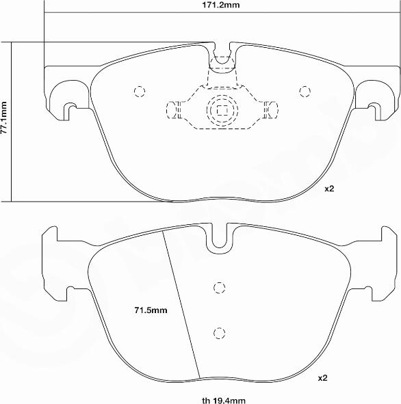 Brembo 07.B314.96 - Augstas veiktspējas bremžu uzliku komplekts www.autospares.lv