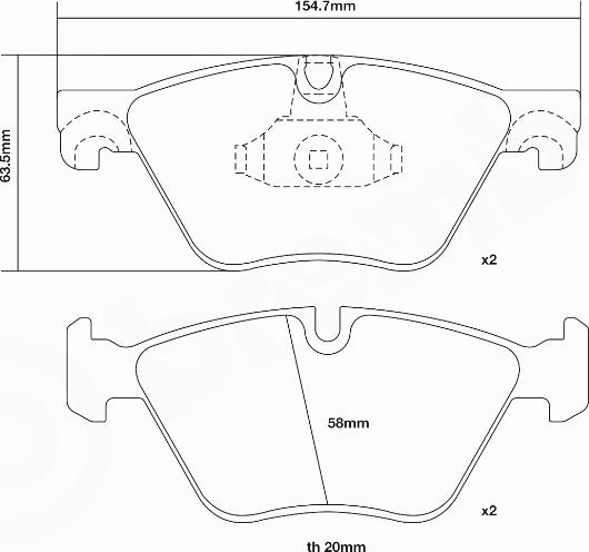 Brembo 07.B314.97 - Augstas veiktspējas bremžu uzliku komplekts autospares.lv