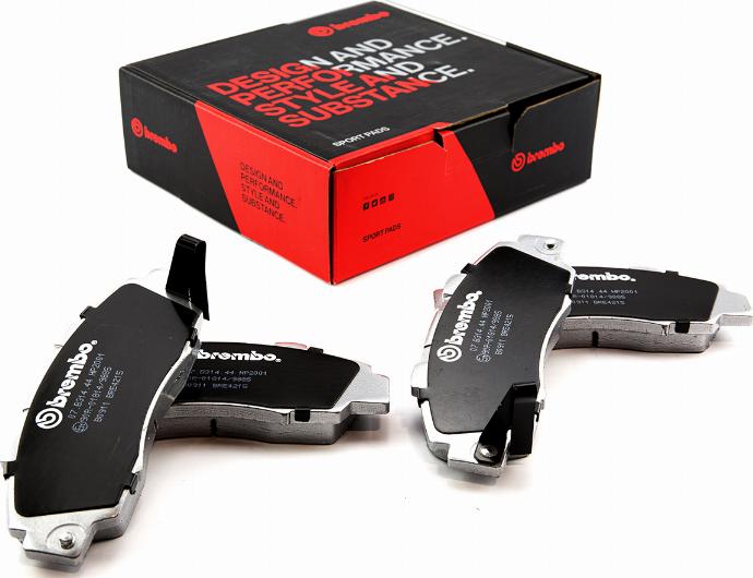 Brembo 07.B314.44 - High Performance Brake Pad Set www.autospares.lv