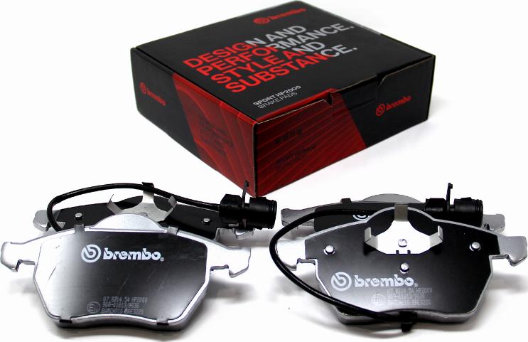 Brembo 07.B314.54 - Augstas veiktspējas bremžu uzliku komplekts autospares.lv