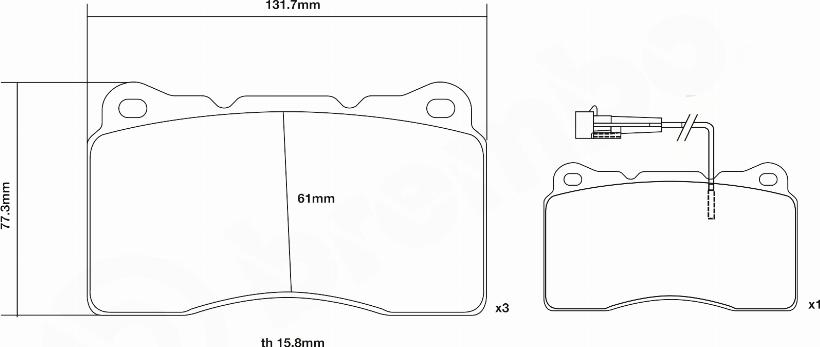 Brembo 07.B314.64 - Augstas veiktspējas bremžu uzliku komplekts www.autospares.lv