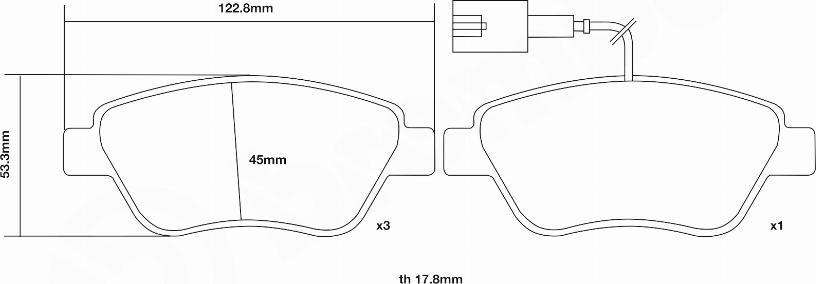 Brembo 07.B314.04 - Augstas veiktspējas bremžu uzliku komplekts autospares.lv