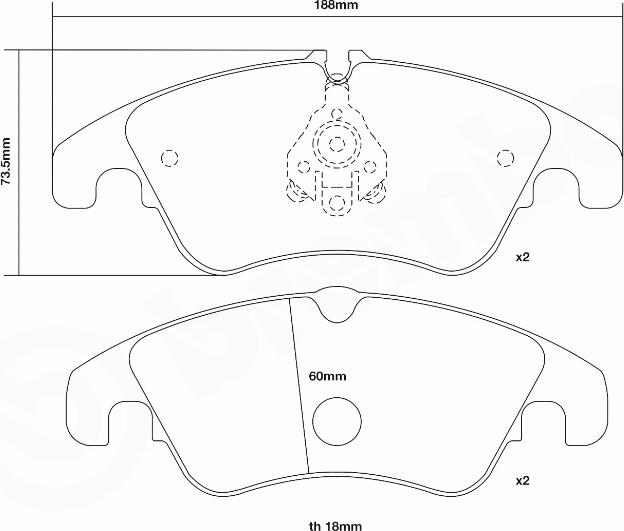 Brembo 07.B314.05 - Augstas veiktspējas bremžu uzliku komplekts www.autospares.lv