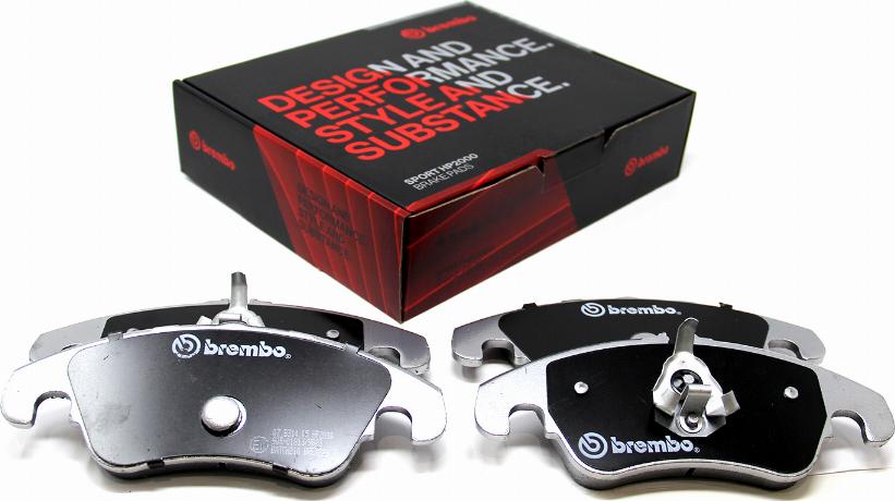 Brembo 07.B314.05 - Augstas veiktspējas bremžu uzliku komplekts www.autospares.lv