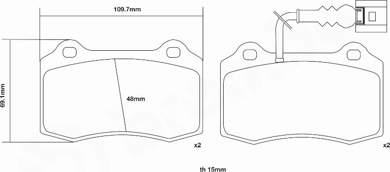 Brembo 07.B314.03 - Augstas veiktspējas bremžu uzliku komplekts www.autospares.lv