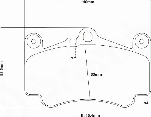 Brembo 07.B314.16 - Augstas veiktspējas bremžu uzliku komplekts www.autospares.lv