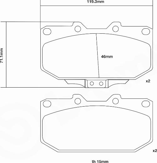 Brembo 07.B314.10 - Комплект высокоэффективных тормозных колодок www.autospares.lv