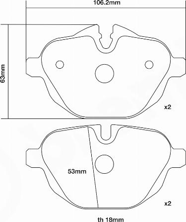 Brembo 07.B315.49 - Augstas veiktspējas bremžu uzliku komplekts www.autospares.lv