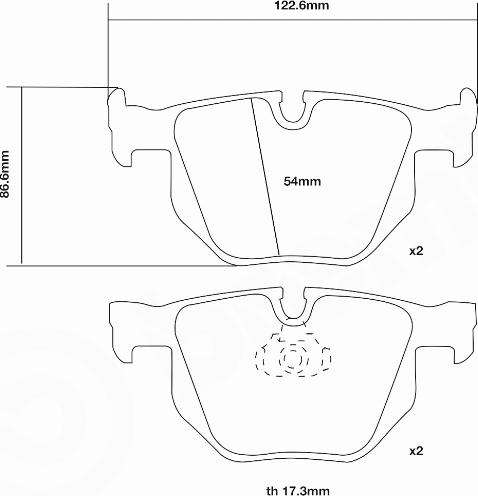 Brembo 07.B315.48 - Augstas veiktspējas bremžu uzliku komplekts www.autospares.lv