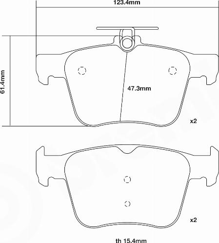 Brembo 07.B315.42 - Augstas veiktspējas bremžu uzliku komplekts www.autospares.lv