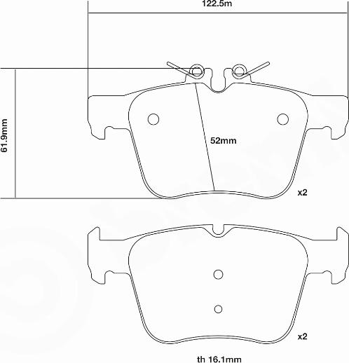 Brembo 07.B315.66 - Augstas veiktspējas bremžu uzliku komplekts autospares.lv