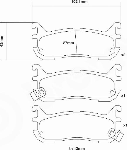 Brembo 07.B315.07 - Augstas veiktspējas bremžu uzliku komplekts autospares.lv