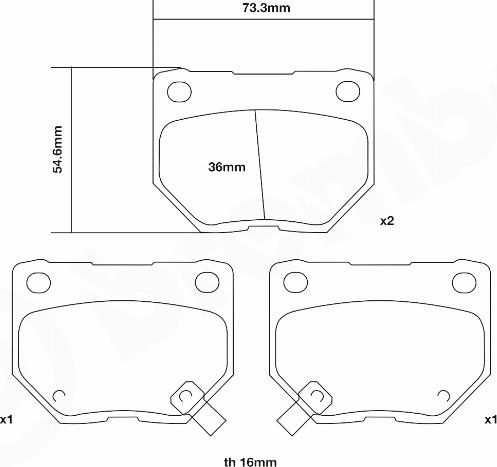 Brembo 07.B315.19 - Augstas veiktspējas bremžu uzliku komplekts www.autospares.lv