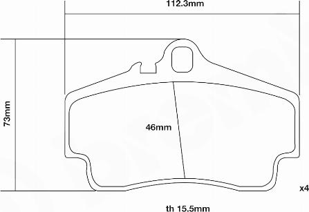 Brembo 07.B315.14 - Комплект высокоэффективных тормозных колодок www.autospares.lv