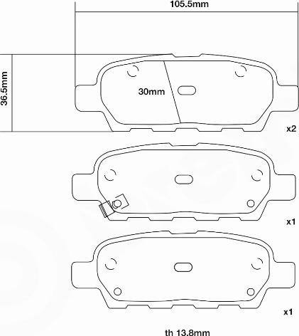 Brembo 07.B315.87 - Комплект высокоэффективных тормозных колодок www.autospares.lv