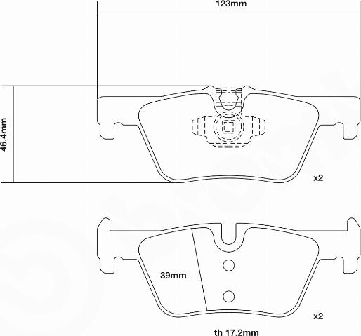 Brembo 07.B315.75 - Augstas veiktspējas bremžu uzliku komplekts www.autospares.lv