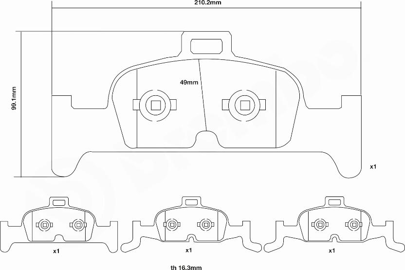 Brembo 07.D435.40 - Augstas veiktspējas bremžu uzliku komplekts www.autospares.lv