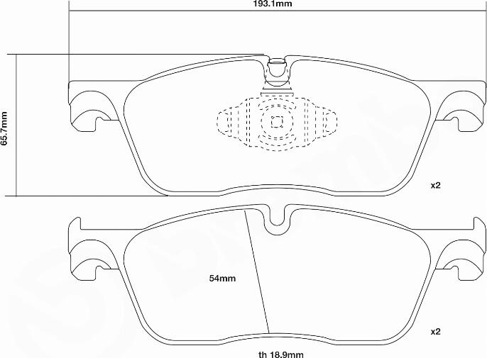 Brembo 07.D435.51 - Augstas veiktspējas bremžu uzliku komplekts www.autospares.lv