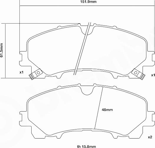 Brembo 07.D435.58 - Augstas veiktspējas bremžu uzliku komplekts www.autospares.lv