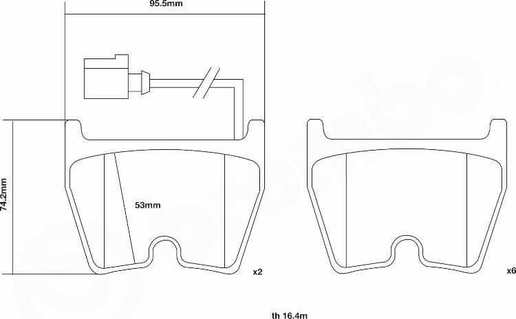 Brembo 07.D435.65 - Augstas veiktspējas bremžu uzliku komplekts www.autospares.lv