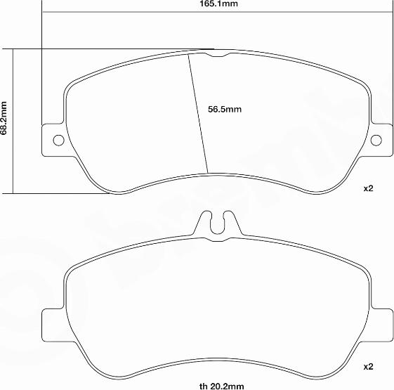 Brembo 07.D435.16 - Augstas veiktspējas bremžu uzliku komplekts www.autospares.lv