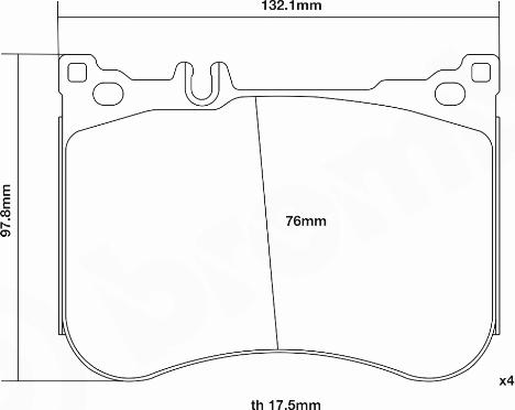 Brembo 07.D435.18 - Augstas veiktspējas bremžu uzliku komplekts www.autospares.lv