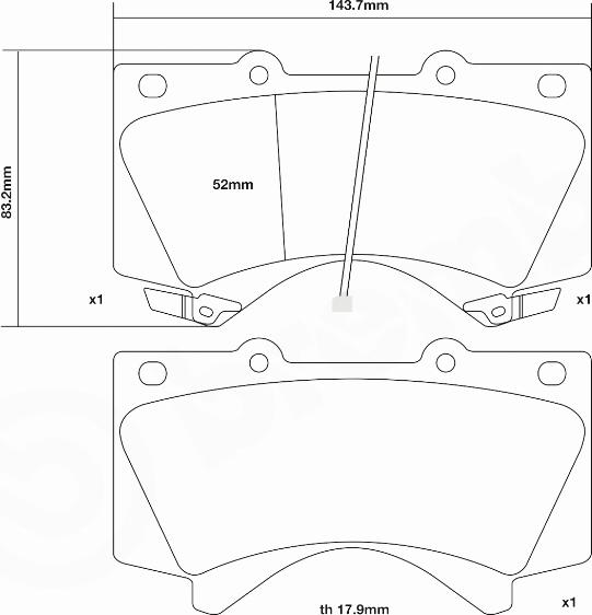 Brembo 07.D435.35 - High Performance Brake Pad Set www.autospares.lv